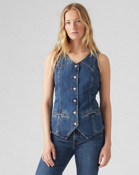 Buy Indigo Blue Blazers & Waistcoats for Women by LEVI'S