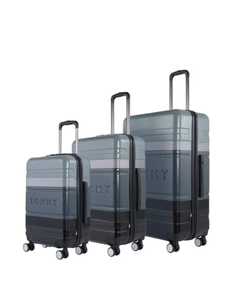 Set of Colourblock Trolley Bags with TSA Lock
