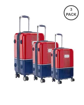 tommy hilfiger Set of 3 Colourblock Medium Trolley Bags with TSA Lock-picture-31