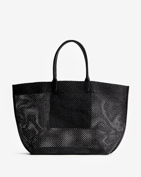 Fashion h and m black handbag