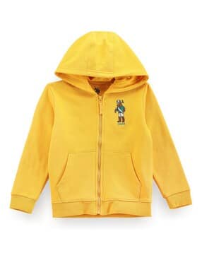 u.s. polo assn. Boys Graphic Print Regular Fit Hoodie-picture-22