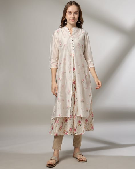 Buy Ecru White Kurtas for Women by AVAASA MIX N' MATCH Online | Ajio.com