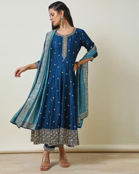Buy Blue Kurta Suit Sets for Women by SOCH Online