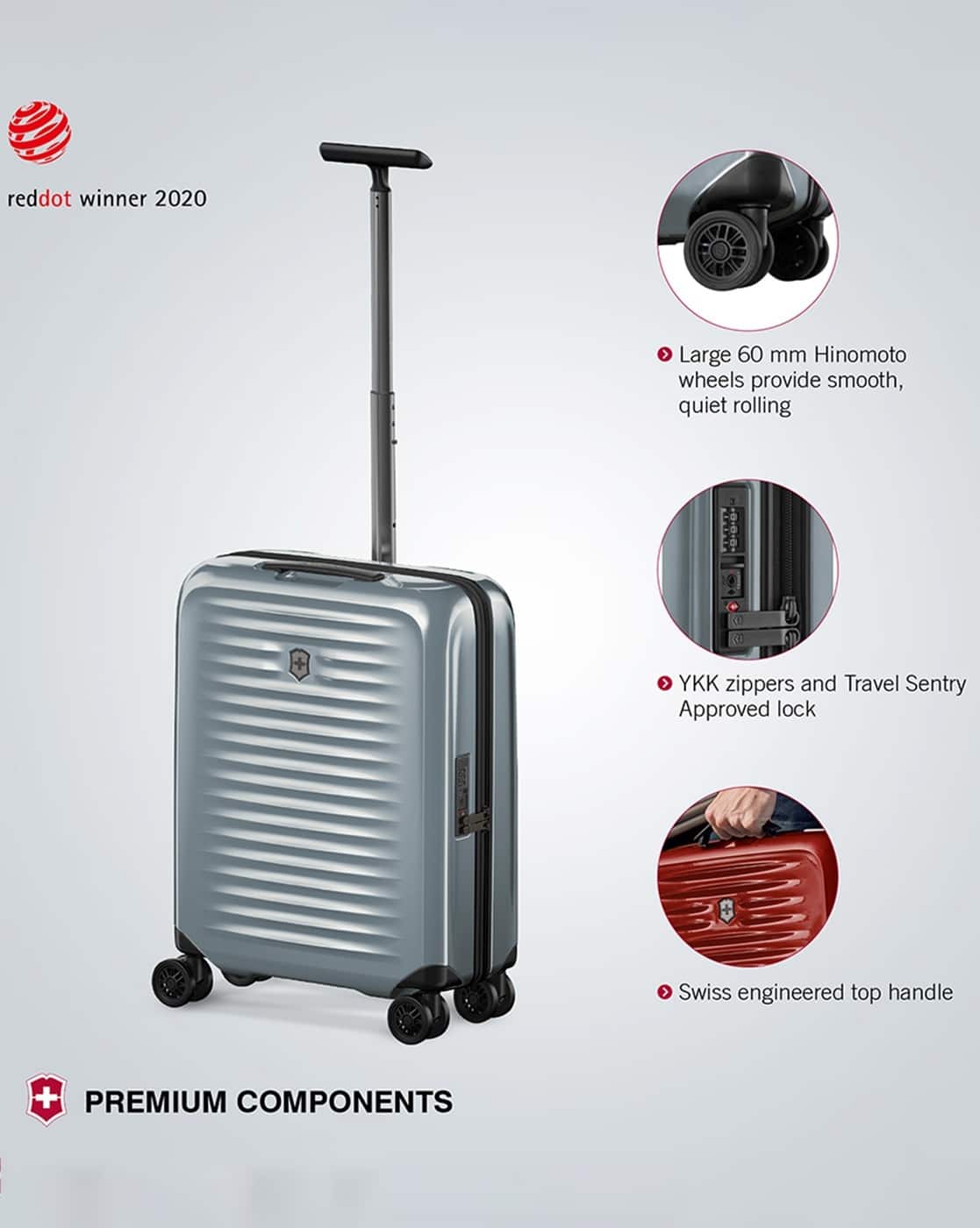 Buy Silver Luggage Trolley Bags for Men by Victorinox Online