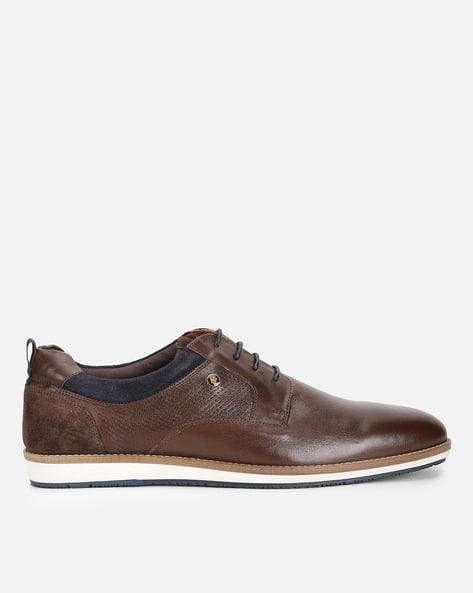 Lace Up Louis Philippe Footwear Buy Brown Casual Shoes For Men By