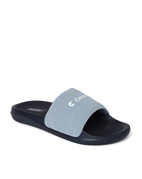 Buy Navy blue Flip Flop \u0026 Slippers for Men by Chupps Online | Ajio.com