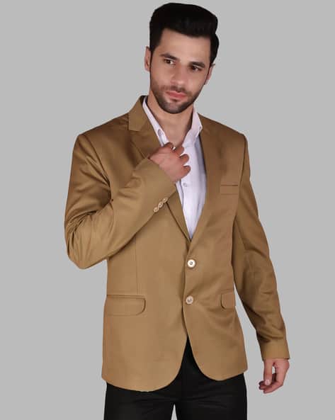Buy Taupe Blazers Waistcoats for Men by PRINTINDIA Online