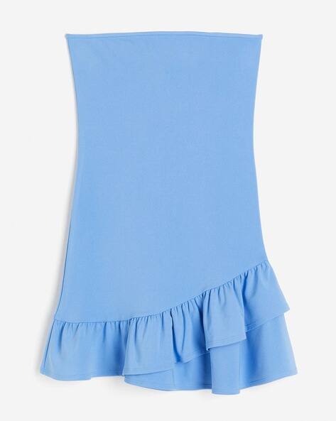 h&m off the shoulder dress blue Medium Wash Off Shoulder Puff Sleeve Denim Bodycon Dress – Cindy Jane  Boutique main image 1
