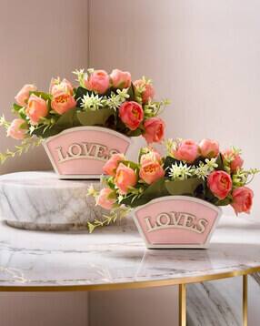 Set of 2 Artificial Plants with Pot-image-25