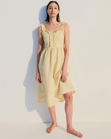 Buy Yellow Dresses for Women by H&M Online | Ajio.com