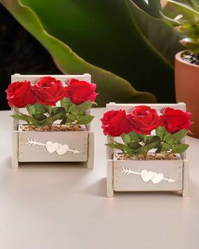 Set of 2 Plastic Plant with Pot-image-26