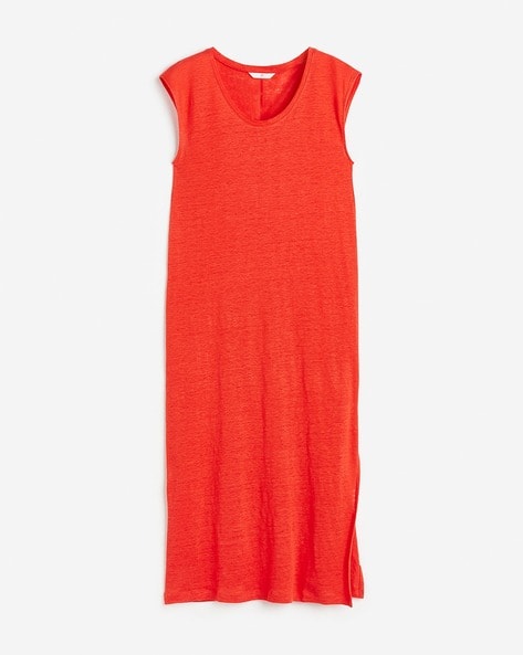 Buy H&M Women Linen Jersey Dress Online | Ajio.com