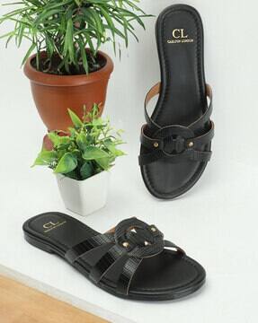 Women Open-Toe Slip-On Sandals