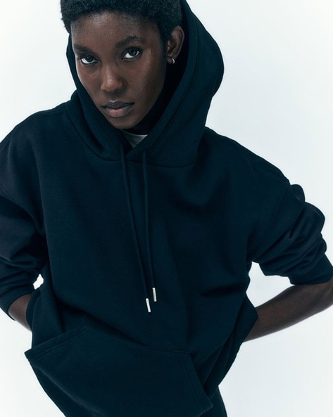 Black hoodie fashion womens h&m