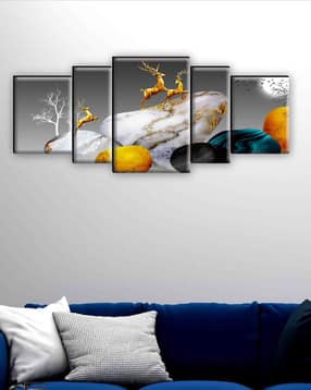 saf Set of 5 Printed Wall Paintings-picture-36