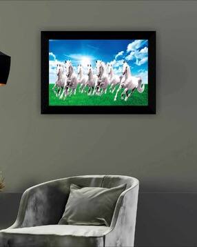 saf 7 Horses Sunrise Vastu Wall Art-picture-32