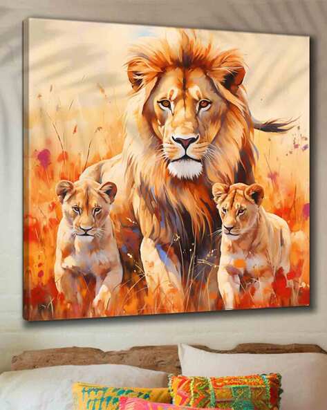 Lion Family Painting