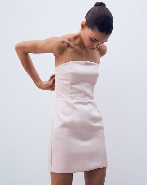 Women Mini Bandeau Dress
