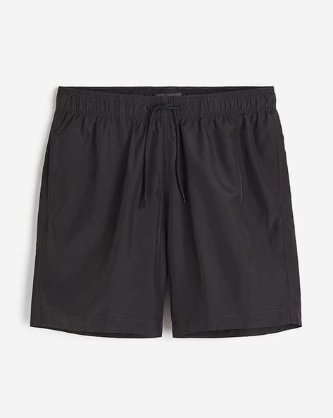 Men Solid Polyamide Swim Shorts
