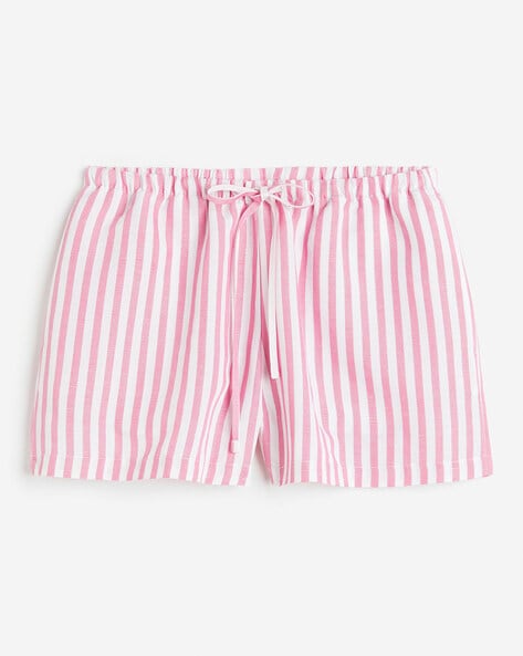 Ladies striped shorts on sale