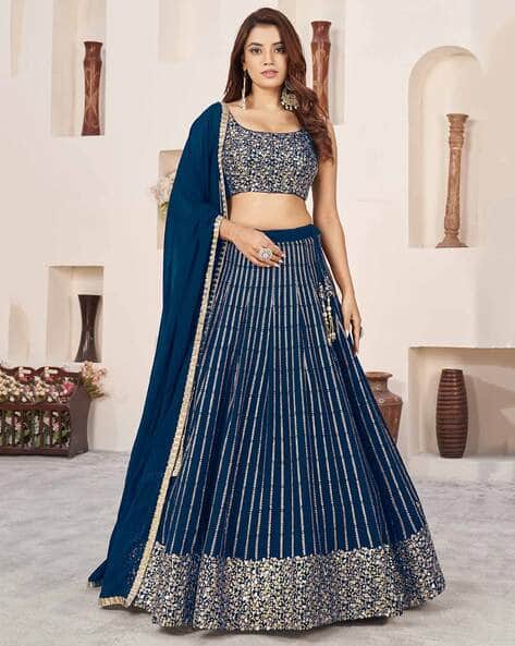 Women Embellished Embroidered Lehenga Choli Set with Dupatta