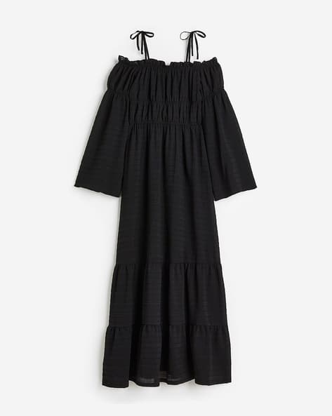 Off-The-Shoulder Tiered Maxi Dress