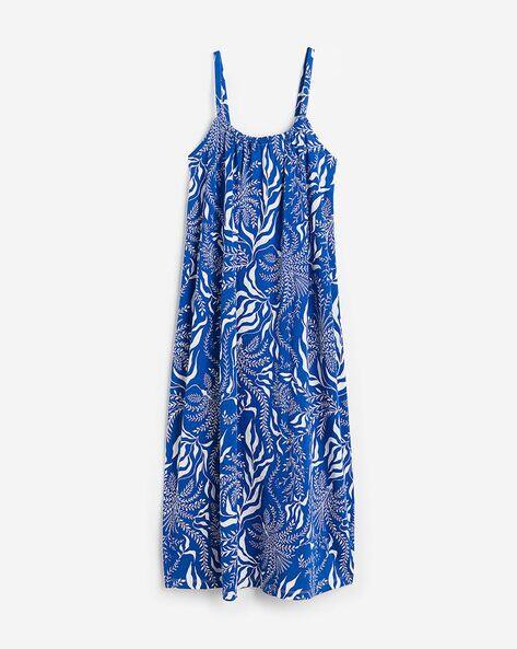 h&m oversized jersey dress Ladies - Light Dusty Blue Draped Jersey Dress - Size: M