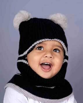 Pom Pom Woolen Monkey Cap Buy Juniors Cable Knitted Monkey Cap