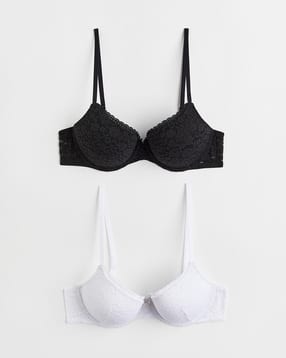 Buy Beige/Black Bras for Women by H&M Online