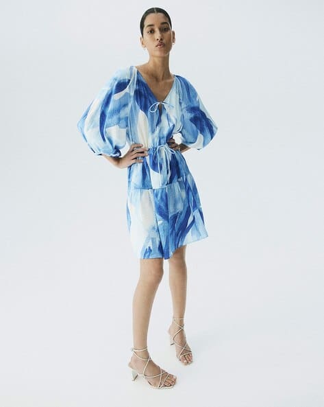 Women Tie-Detail Dress