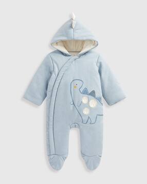 mothercare Boys Dinosaur Print Hooded Sleepsuit-picture-46