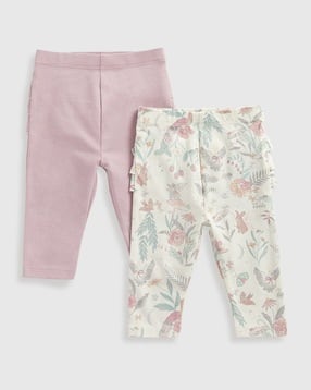 mothercare Girls Pack of 2 Dream Frilled Leggings-picture-20