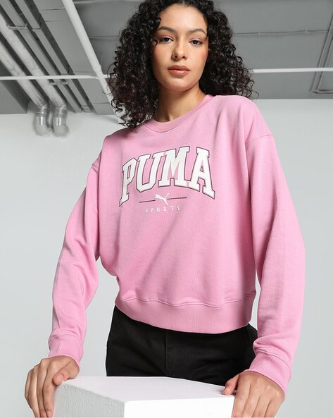 Buy Pink Sweatshirt Hoodies for Women by Puma Online Ajio