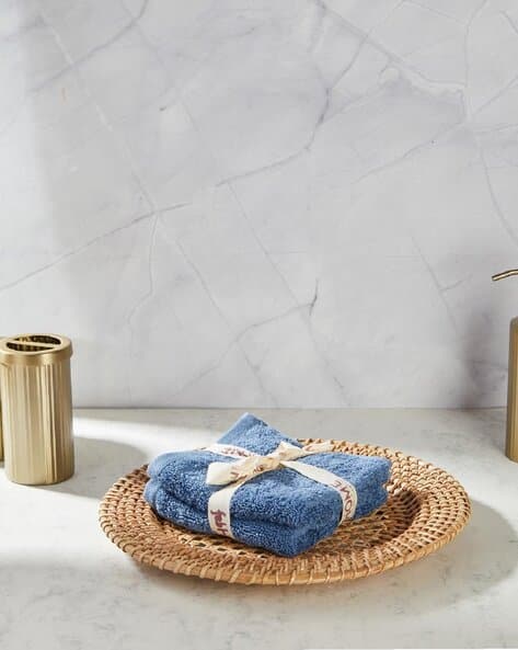 Buy Blue Towels Bath Robes for Home Kitchen by Fabindia Online