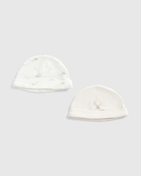 Buy White Caps Hats for Infants by Mothercare Online Ajio