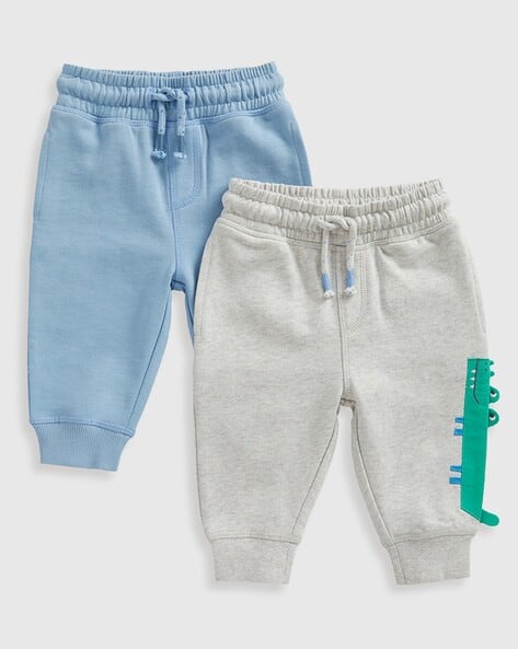 Buy Grey Blue Trousers Pants for Infants by Mothercare Online