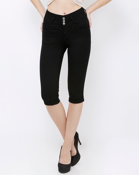 Kraus Women Mid-Rise Slim Fit Capris