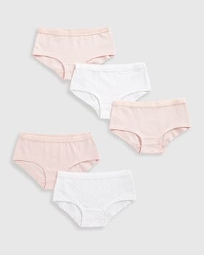 Girls Pack of 5 Hipster Briefs-image-0