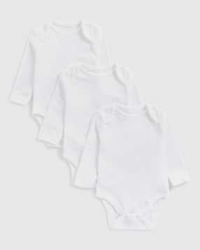 mothercare Infants Pack of 3 Cotton Sleepsuits-picture-44