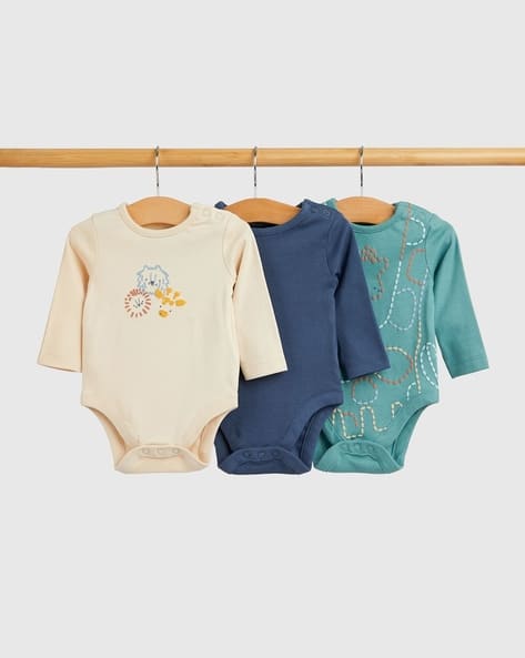 Boys Pack of Printed Bodysuits