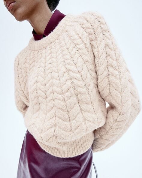 H&M cable newest knit sweater