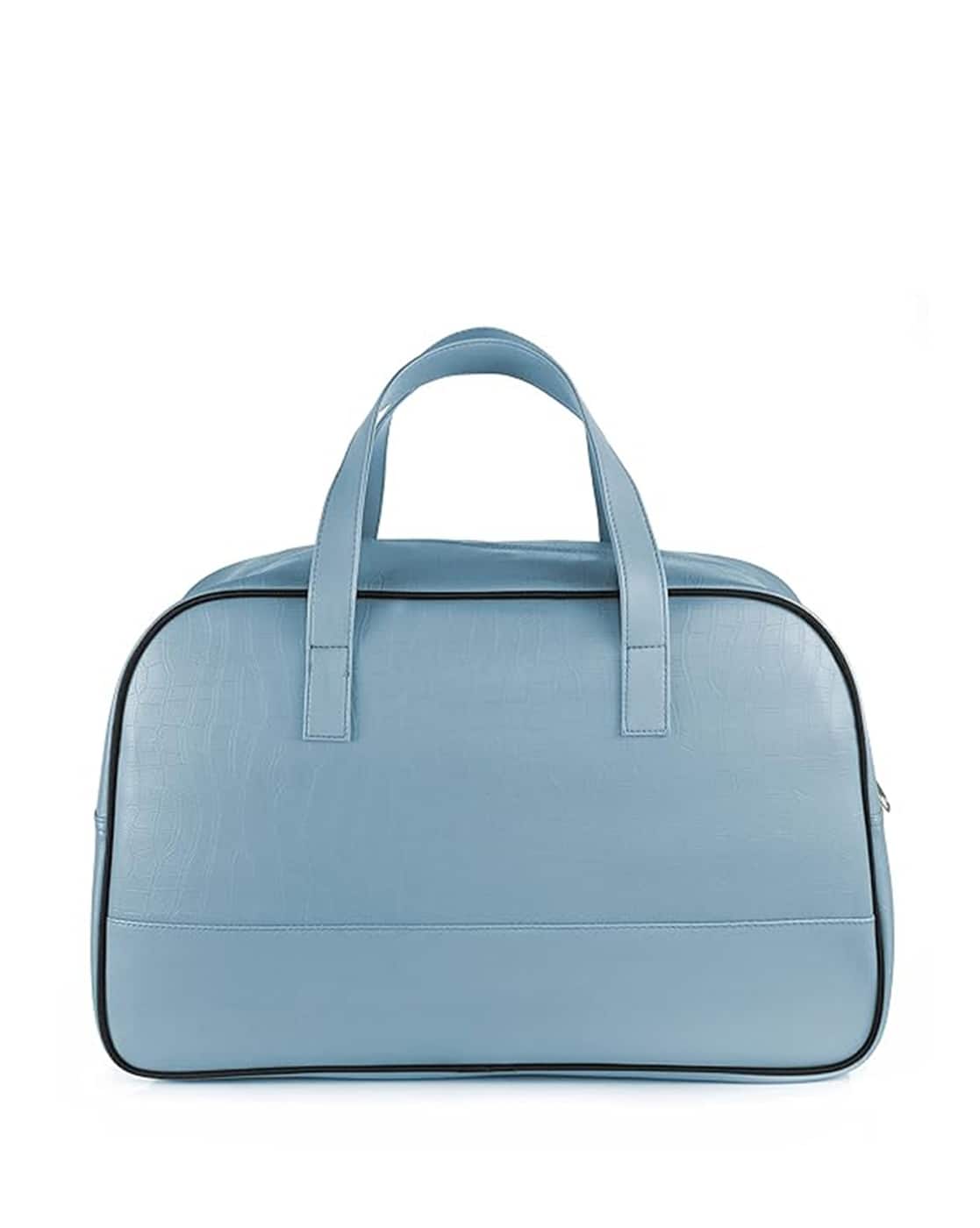 Croc-Embossed Dual Handled Duffle Bag