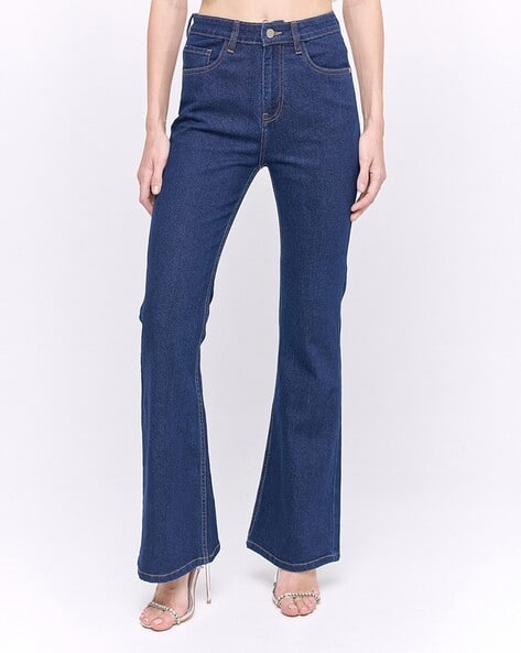 Women Light-Wash Bootcut Jeans