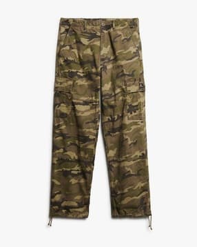 superdry Men Camouflage Print Baggy Cargo Pants-picture-50
