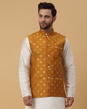 kraft india Men Woven Nehru jacket-picture-16
