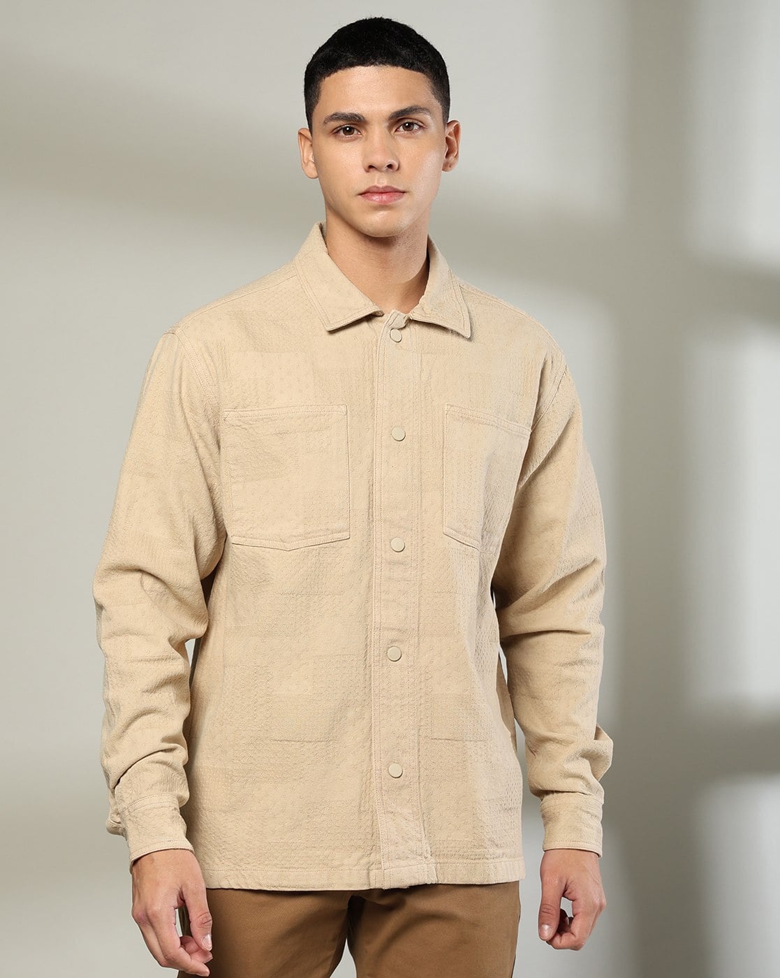 Buy Beige Shirts for Men by Rev-Verse Online | Ajio.com