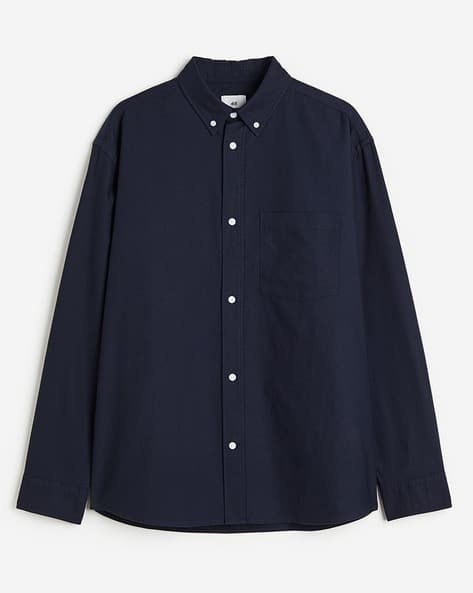 enof long sleeve cord shirt navy 01 【公式通販】