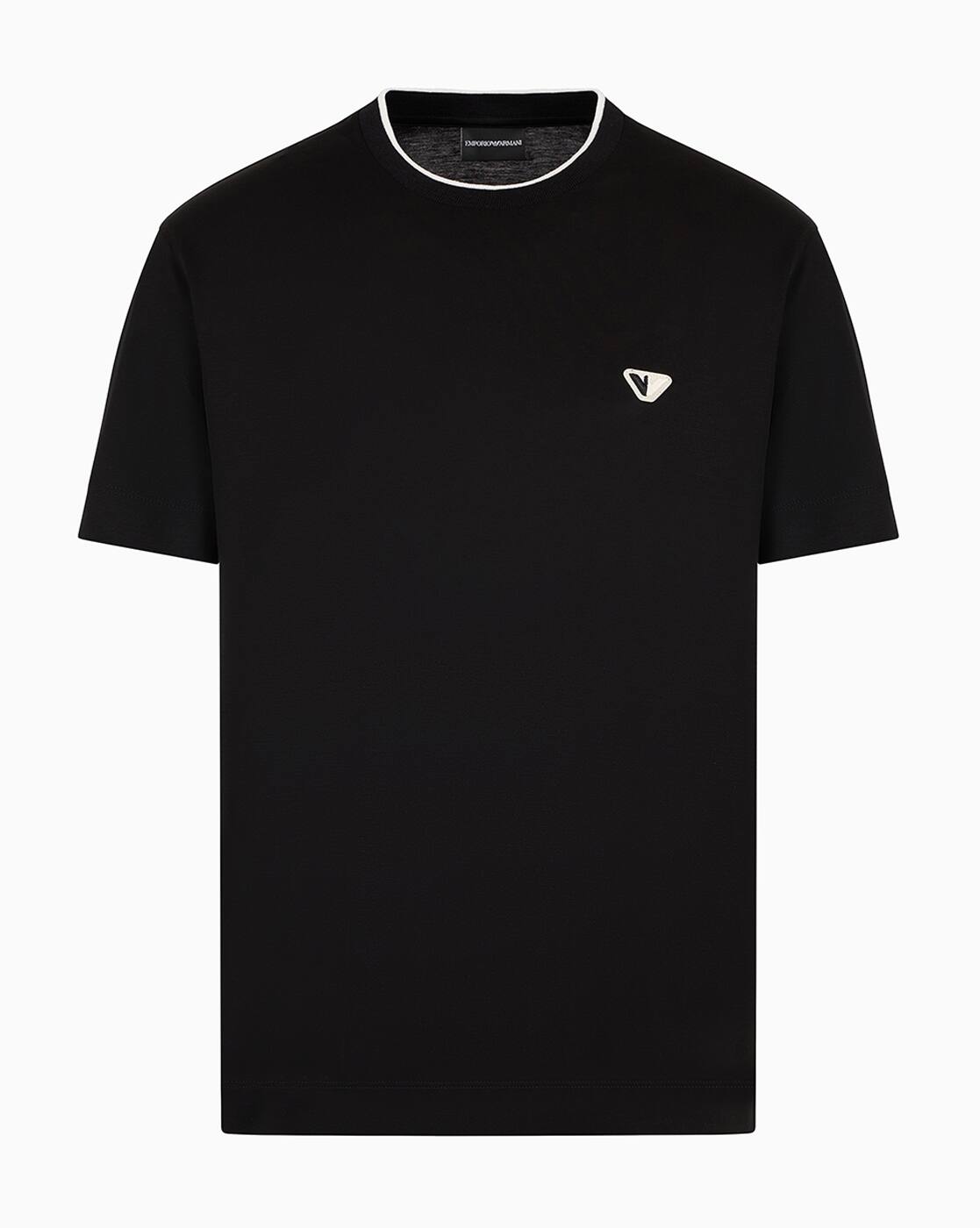Buy EMPORIO ARMANI Crew-Neck Regular Fit T-Shirt | Black