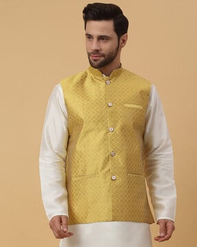 kraft india Men Embroidered Nehru Jacket-picture-37
