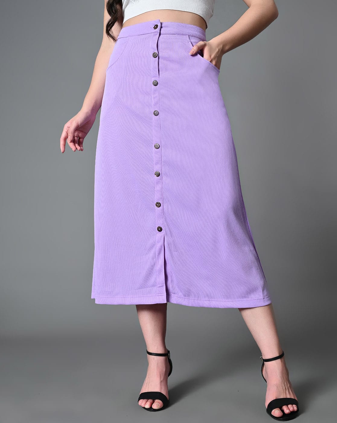 Buy Lavender Skirts for Women by MYSHKA Online | Ajio.com